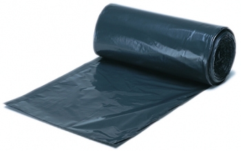 Heavy Duty Black Plastic Bin Liners on a Roll (20 Bin Liners per Roll)